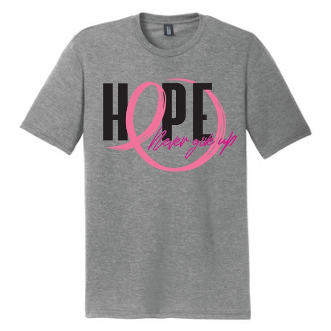 Just Craftin' Boutique Breast Cancer Awareness Ribbon Rainbow w/Leopard / Bleached Shirt // Custom Adult Shirt S / Dark Grey